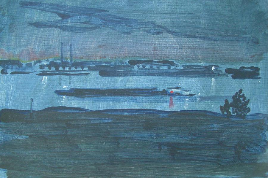 Millingen-De Rijn bij nacht